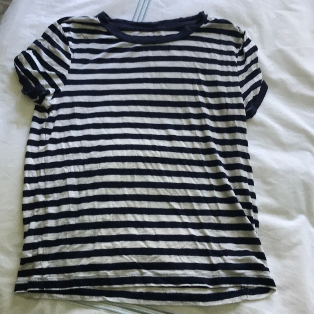 Blue and white striped shirt from American Eagle
